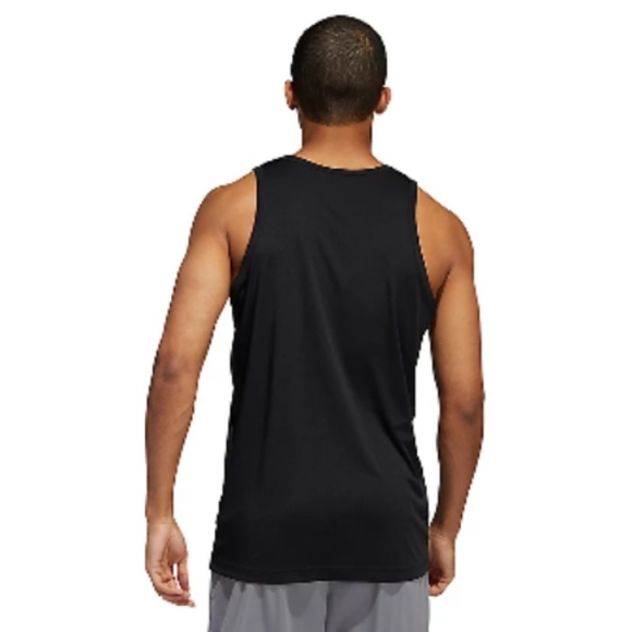Adidas Men's 3G Tank Top Black Gray Logo - Picture 3 of 4